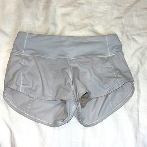 White Lululemon hottie hot shorts in size 2.